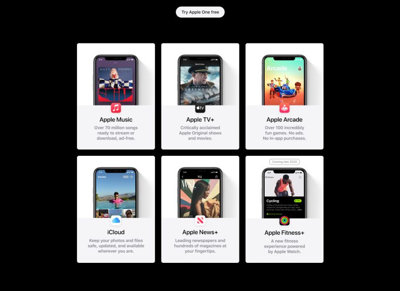Naročnina Apple One je na voljo, toda za marsikoga bo smiselna šele sredi zime