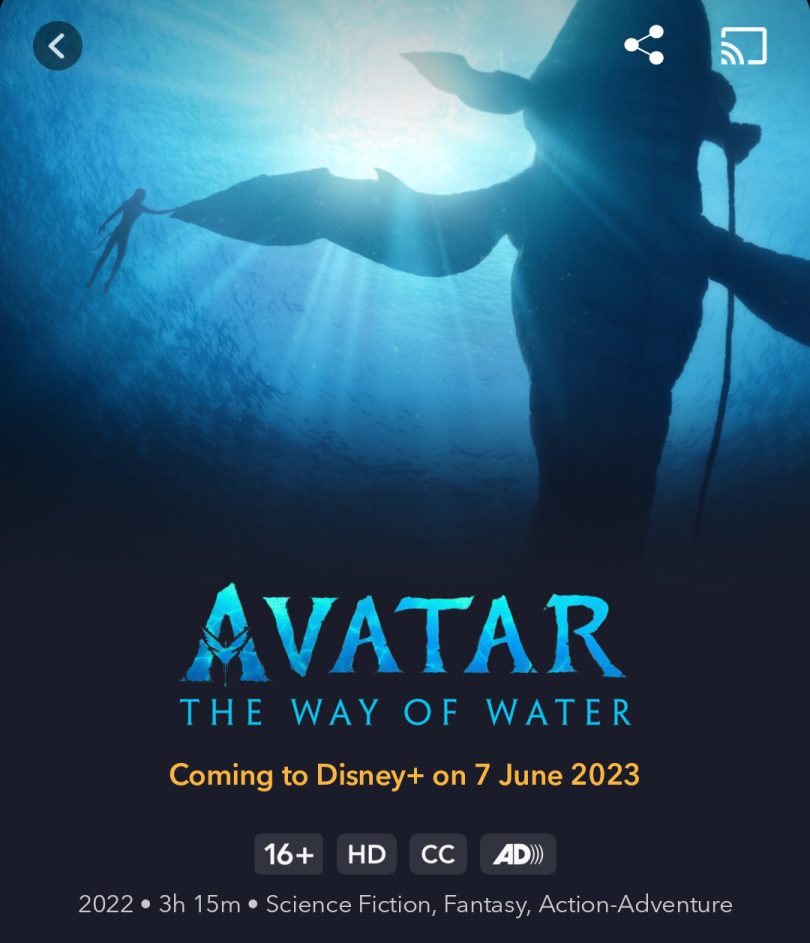 Drugi del Avatarja kmalu na pretočniku Disney+