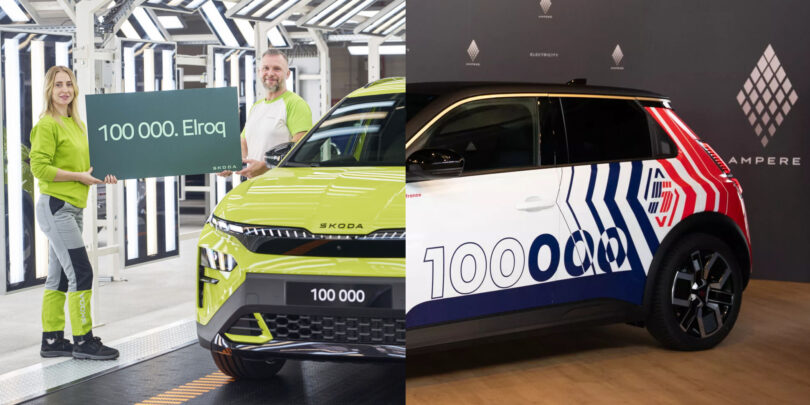 Renault 5 in Škoda Elroq pri številki sto tisoč