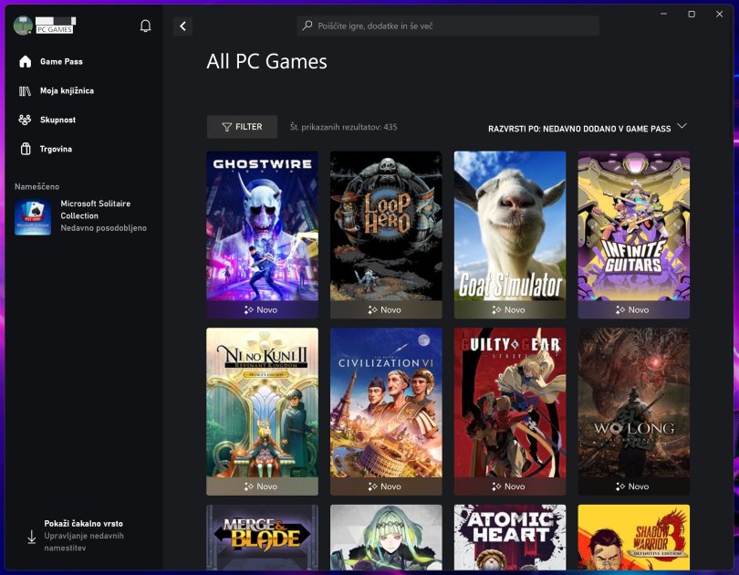 Microsoft končno pripeljal naročnino PC Game Pass k nam