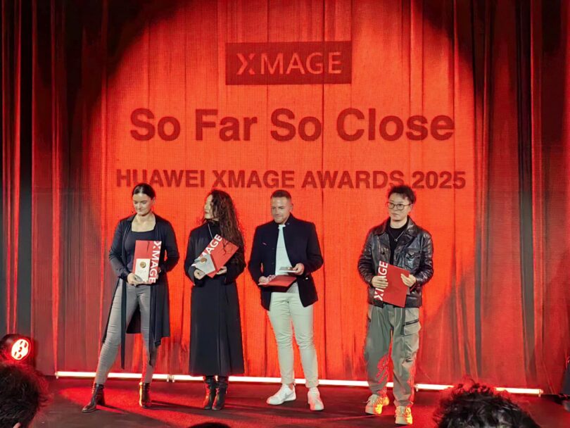 Andreja Ravnak med nagrajenci natečaja Huawei XMAGE!