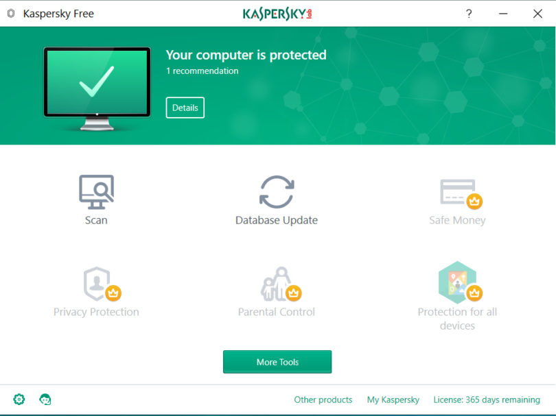 Kaspersky Free je povečal izbiro zastonjskih protivirusnih programov