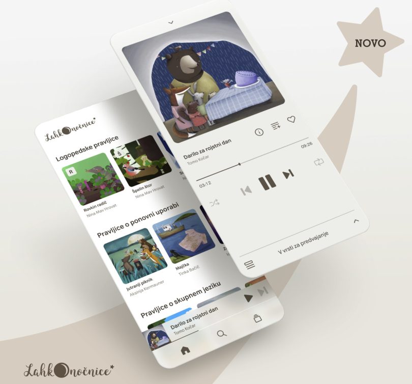 Zvočne pravljice Lahkonočnice zdaj še v mobilni aplikaciji