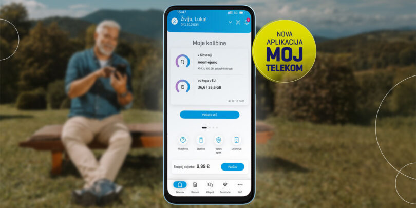 Nova mobilna aplikacija Moj Telekom: Sodobna, intuitivna in ustvarjena z mislijo na uporabnika