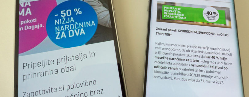 Je smiselno izkoristiti akciji Telekoma in Simobila?