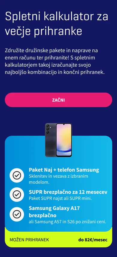 Nova družinska ponudba Telekoma Slovenije prinaša prihranke