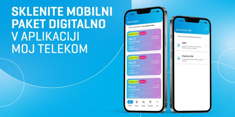 Telekom Slovenije uvaja možnost popolnoma digitalne sklenitve mobilnega naročniškega razmerja v aplikaciji Moj Telekom