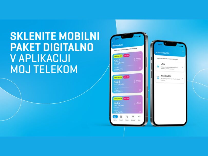 Telekom Slovenije uvaja možnost popolnoma digitalne sklenitve mobilnega naročniškega razmerja v aplikaciji Moj Telekom