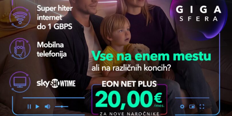 Telemach predstavlja paket EON Net Plus: sodobna povezljivost in zabava na enem mestu