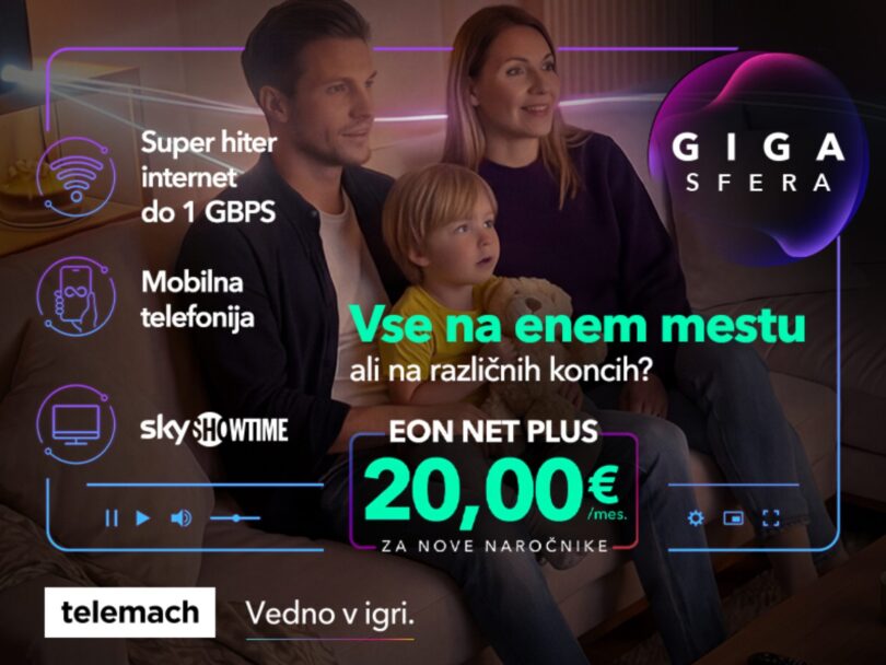 Telemach predstavlja paket EON Net Plus: sodobna povezljivost in zabava na enem mestu