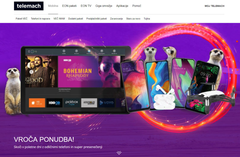 Pregled telefonov v operaterskih akcijah – Telemach, julij 2019