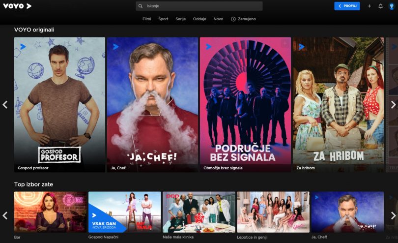 A1 televizijskim paketom dodaja storitev Voyo