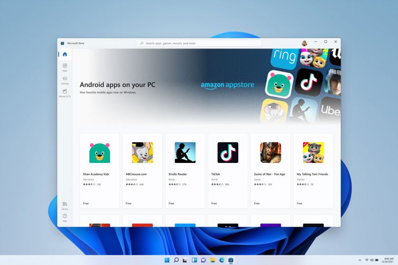 Kako bomo v praksi nameščali androidne aplikacije v Windows 11?