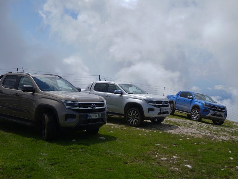 PRVI VTIS Volkswagen Amarok: Če ne gre s (prastaro) sedežnico, gre s poltovornjakom (#video)