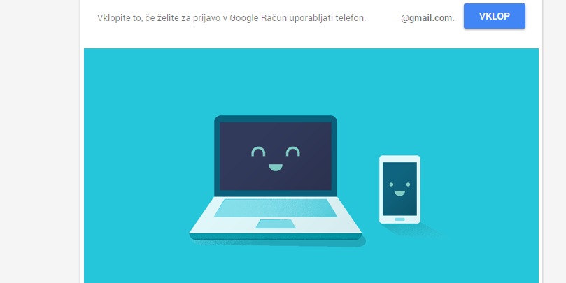 Prijava s telefonom namesto vpisovanja gesla