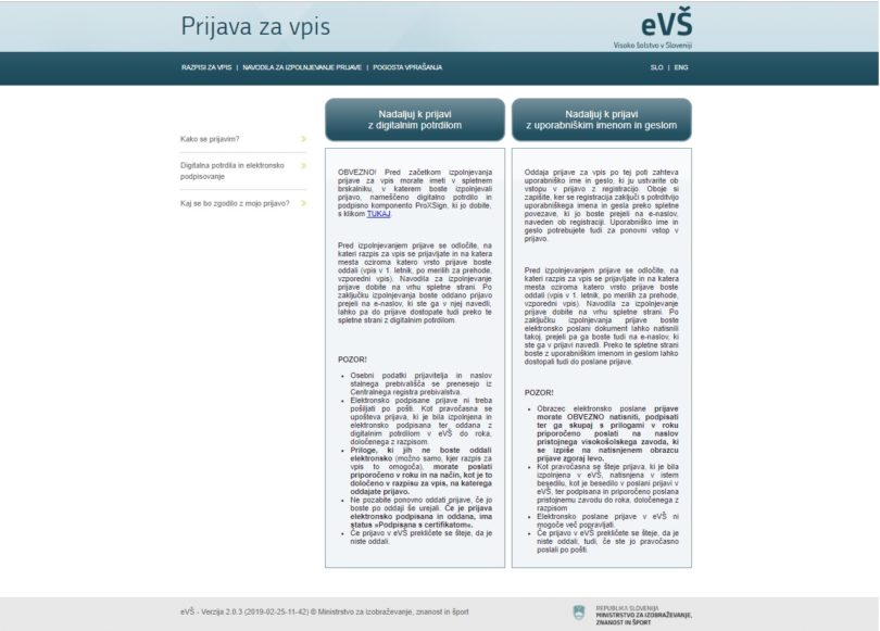 Polet na Mars je manj stresen od storitve »Prijava za vpis«