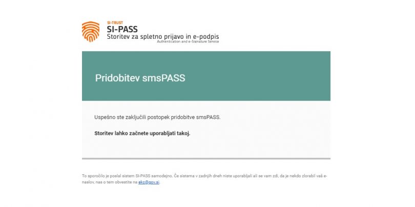 NEDELJSKI NASVET: Mar slab zaledni sistem preprečuje hitro potrjevanje za smsPass?