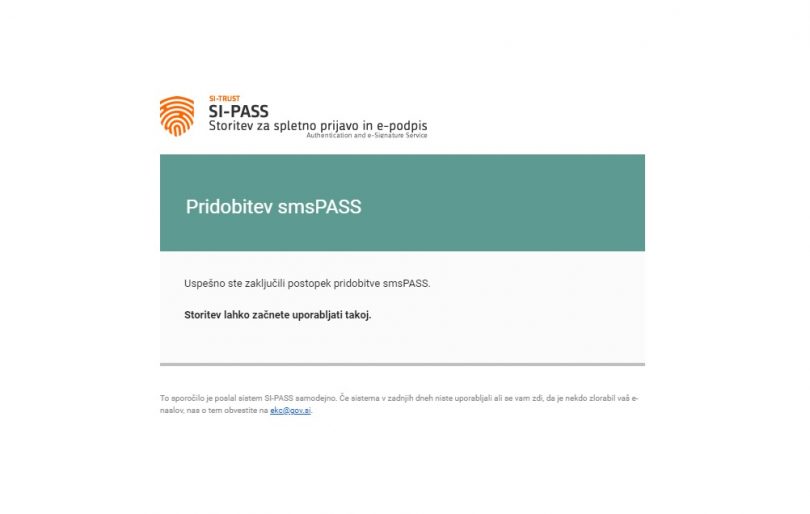 NEDELJSKI NASVET: Mar slab zaledni sistem preprečuje hitro potrjevanje za smsPass?