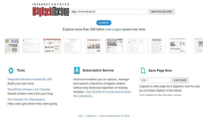 Kakšen je bil splet nekoč