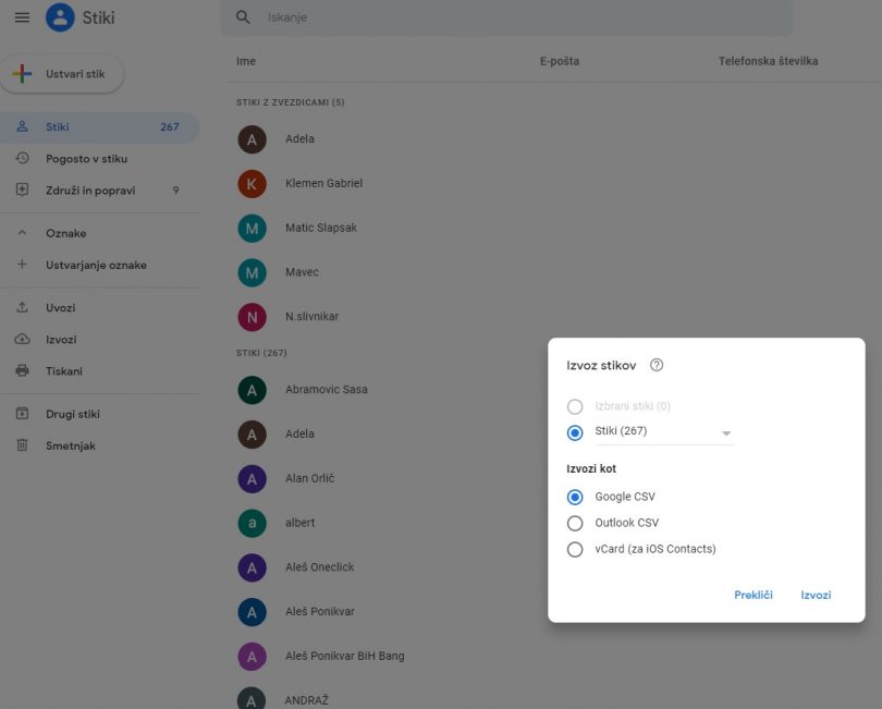 NEDELJSKI NASVET: Če nikoli niste arhivirali imenika, to storite TAKOJ!