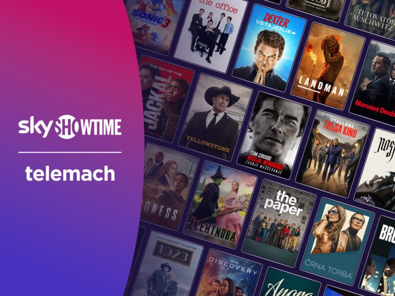 Telemach v decembru nadgrajuje mobilne in fiksne storitve ter dodaja SkyShowtime